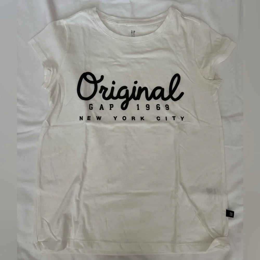 GAP White Tee with Black 'Original' Script